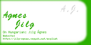 agnes jilg business card